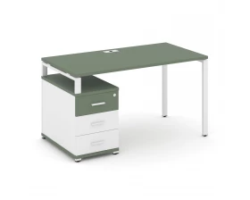 Стол письменный с 1 опорной тумбой CN.SP-302 W 1180/1546x720x750 Concept images