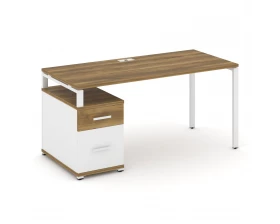 Стол письменный с 1 опорной тумбой CN.SP-308 W 1580/1946x720x750 Concept images