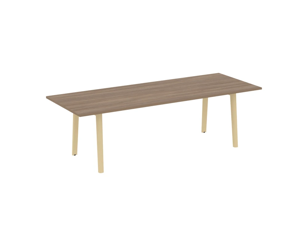 Стол переговорный, опоры - массив дерева 258x98x75 Оникс Вуд Директ / Onix Wood Direct