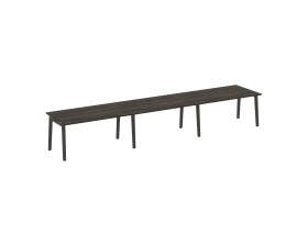Стол переговорный (3 столешницы), опоры - массив дерева 474x98x75 Оникс Вуд / Onix Wood images