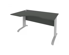 Стол криволинейный левый металлокаркас 1400x900x755 Riva images