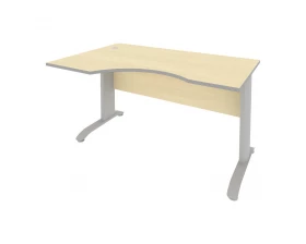 Стол криволинейный левый металлокаркас 1400x900x755 Riva images