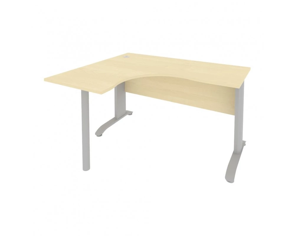 Стол офисный угловой левый металлокаркас 1400x1200x755 Riva