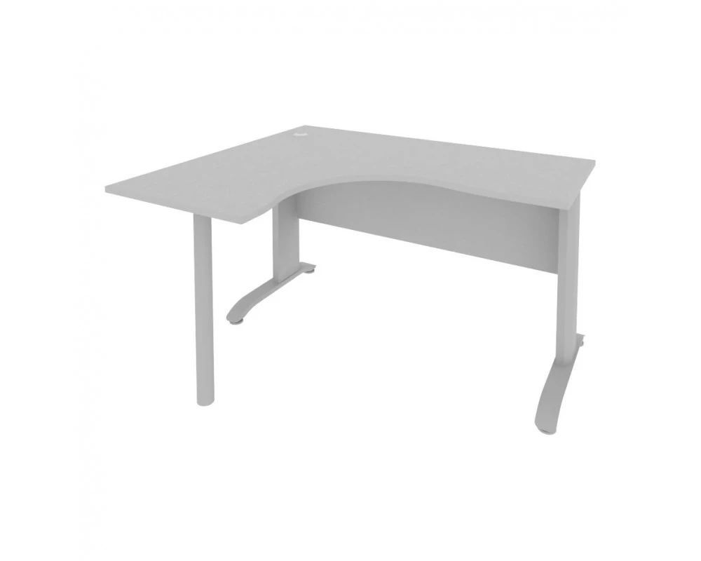 Стол офисный угловой левый металлокаркас 1400x1200x755 Riva