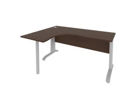 Стол офисный угловой левый металлокаркас 1600x1200x755 Riva images