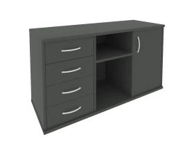 Тумба под оргтехнику сервисная 1200x450x680 Рива / Riva images