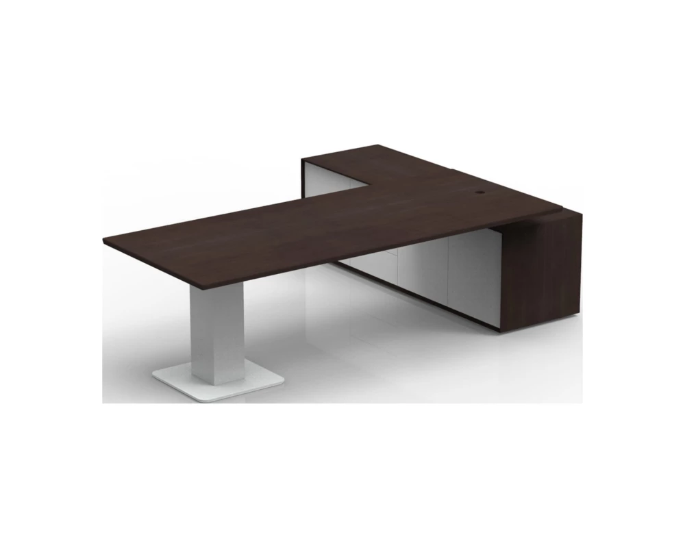 Стол руководителя с регулировкой по высоте левый 2280x2100x740-1200 I-Work 2